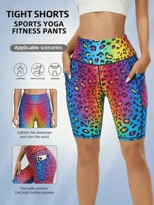 Women's Sporty Plaid High-Waist Shorts with Pockets, Two-Pocket Design, All-Season Wear, Comfortable & Stylish Ladies' Activewear