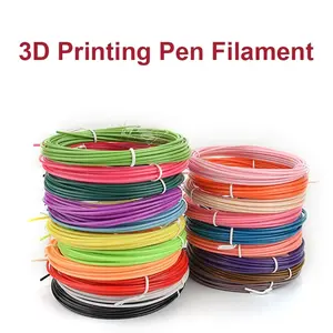 10 Color Rolls Total 50m 3D Printer Filament 1.75mm Pla Material, Random Colors, Replacement Supplies for 3D Printing Pens