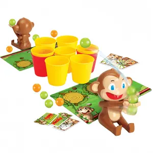 Double Monkey Basketball Game, Competitive Coconut Throwing Game, Interactive Parent-Child Fun, Double Person Interaction, Family Fun Game, Tabletop Games
