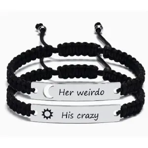 Matching Couples Bracelets for Women Men Long Distance Bracelets for Couples His Hers Bracelets Relationship Bracelets Anniversary Christmas Birthday Gifts