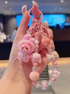 1 Cute Nut Mobile Phone Chain Keychain Bag Pendant Cute Cartoon Style Three Dimensional Design Exquisite and Small Silicone Material Wear resistant and Scratchable Can Hang Mobile Phone/Key/Bag Multi purpose Decoration for Girls' Daily Dressing Decoration