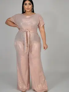 Luxee Sparkling Rhinestone Jumpsuit from The Couture Vault