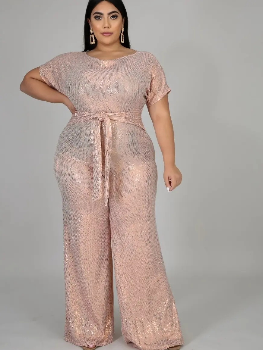 Luxee Sparkling Rhinestone Jumpsuit from The Couture Vault