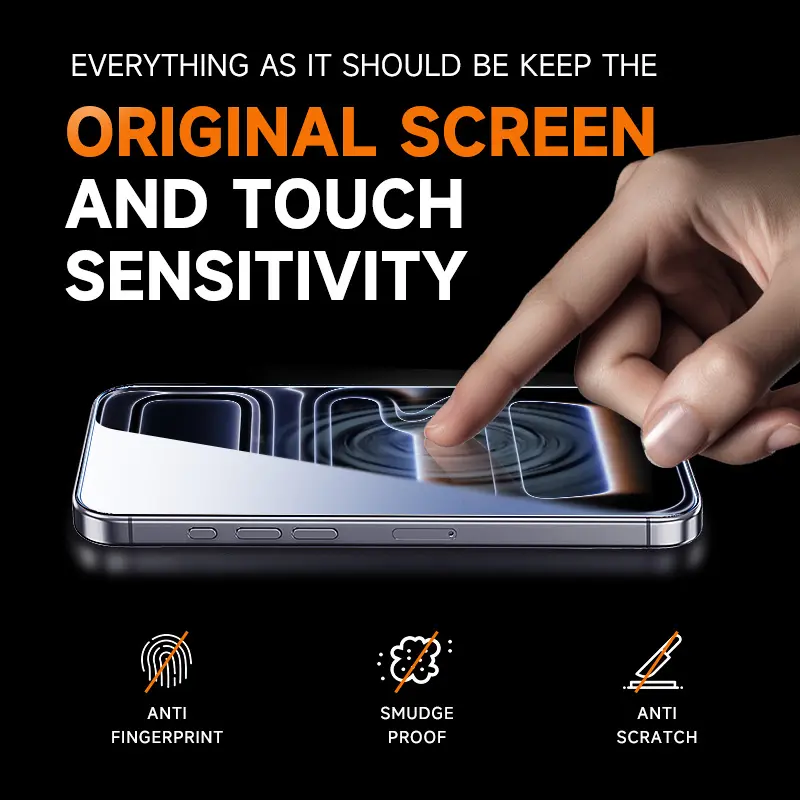 MAGIC JOHN 2-Pack Screen Protector for iPhone, Samsung, and Google–Crystal Clear, Scratch-Resistant, Ultra-Smooth Touch, Privacy Protection, Circular Polarized Eye Protection, Easy Installation 1