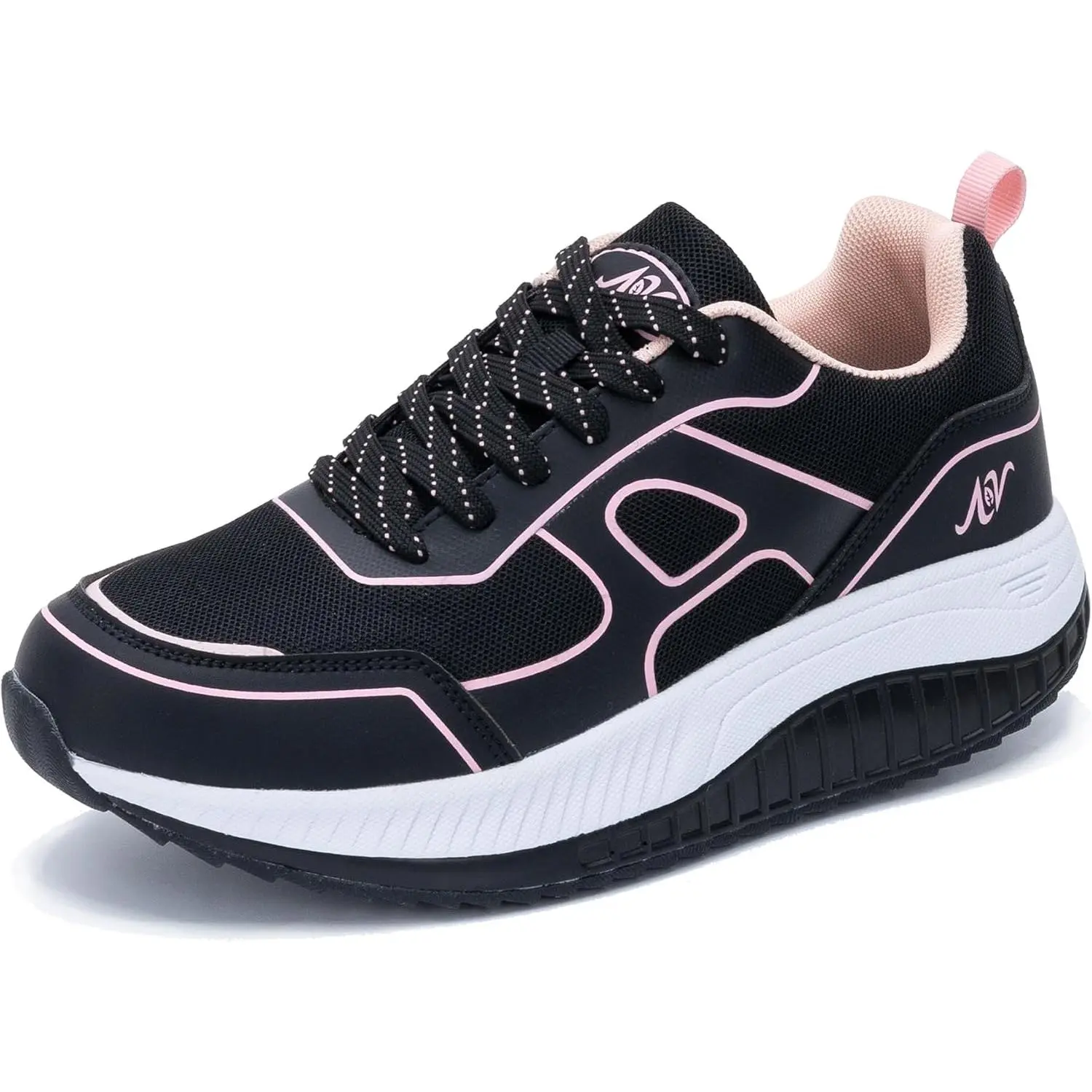 Women's Arch Support Walking Sneakers, Plantar Fasciitis Orthopedic Shoes, Non Slip Cushioned Tennis Gym Shoes, Heel & Foot Pain Relief for Daily Work