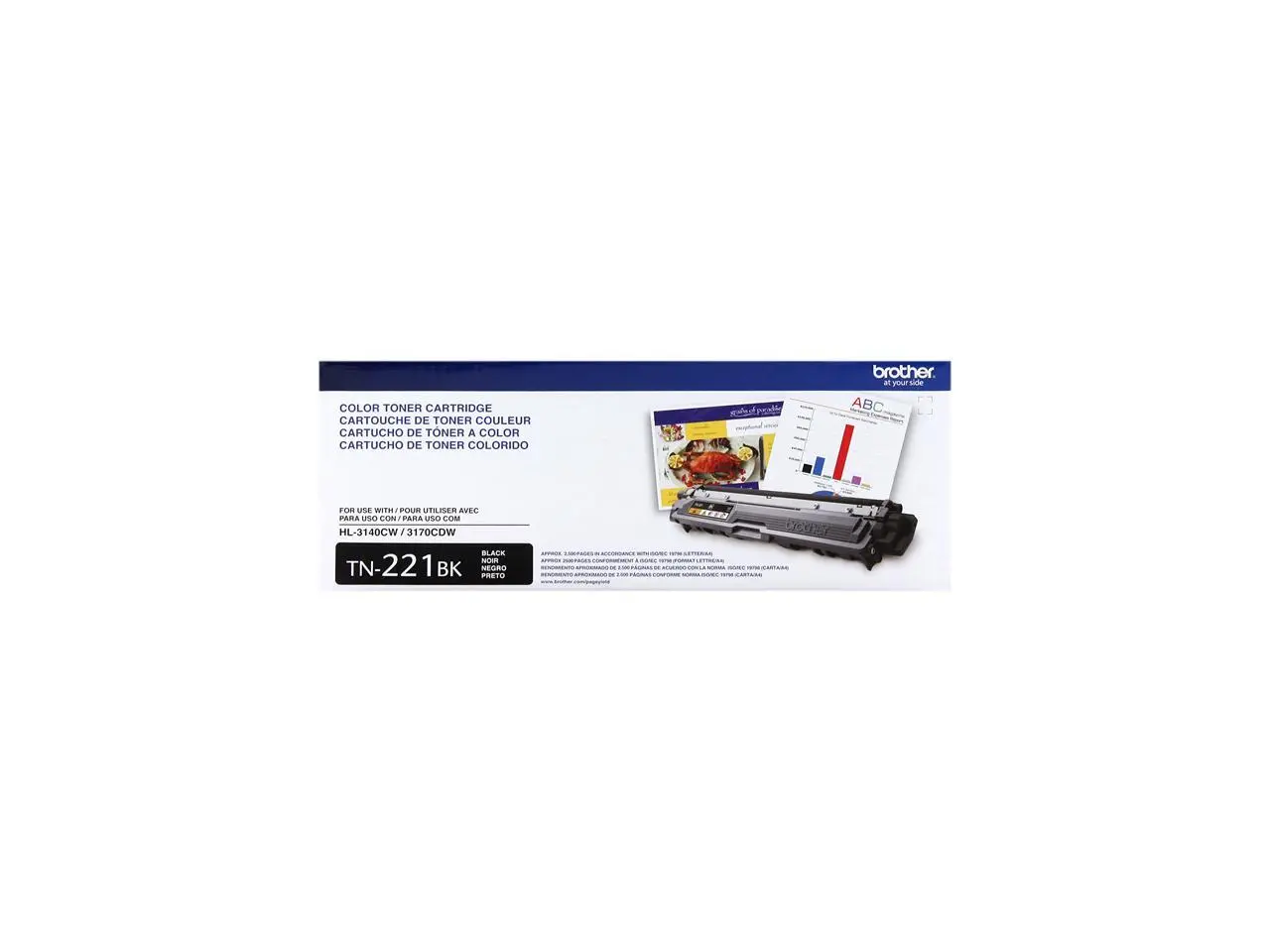 Brother TN221BK Toner Cartridge - Black Brother TN221BK Toner Cartridge - Black