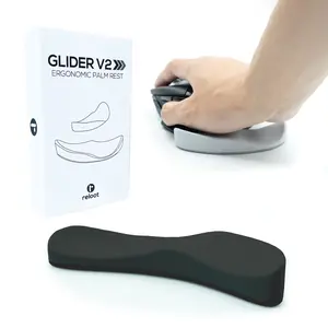 Glider v2 - Ergonomic Gliding Palm Rest, Smooth Glide, Soft Cooling Material, Sliding Wrist Pad That Moves with Your Mouse, Physician Designed for Carpal Tunnel Syndrome, Lightweight Wrist Rest
