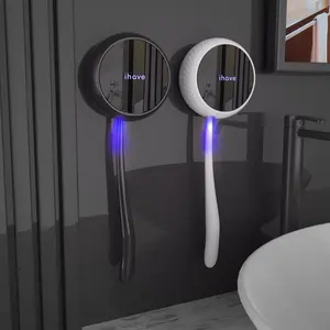 iHave Toothbrush Sanitizer – Wall-Mounted UV Toothbrush Holders for Bathrooms, Stylish Bathroom Accessories and Bathroom Decor for Home & RV, Travel Essentials, Cool Gadgets  White Gift toothbrush holder Restroom Magnetic
