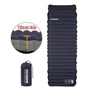 Outdoor Thicken Camping Mattress Ultralight Self-inflating Air Mattress Built-in Inflator Pump For Travel Hiking Fishing-soft padding inflatable sleeping pad cot