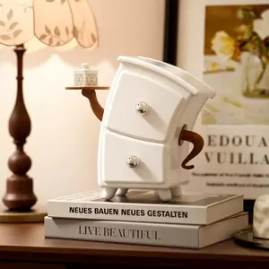 Large-capacity desktop storage box, creative curved drawer-style entrance storage cabinet, jewelry and earrings compartmentalized organizing rack for makeup counter, desktop organizing tool suitable for office supplies and jewelry storage