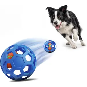 Unique Interactive Dog Toy with Ball-in-Ball Design, 4X Durable Rubber Outer Shell & Inner Smart Automatic Bouncing Ball to Keep Them Busy, Fetch&Puzzle&Ch