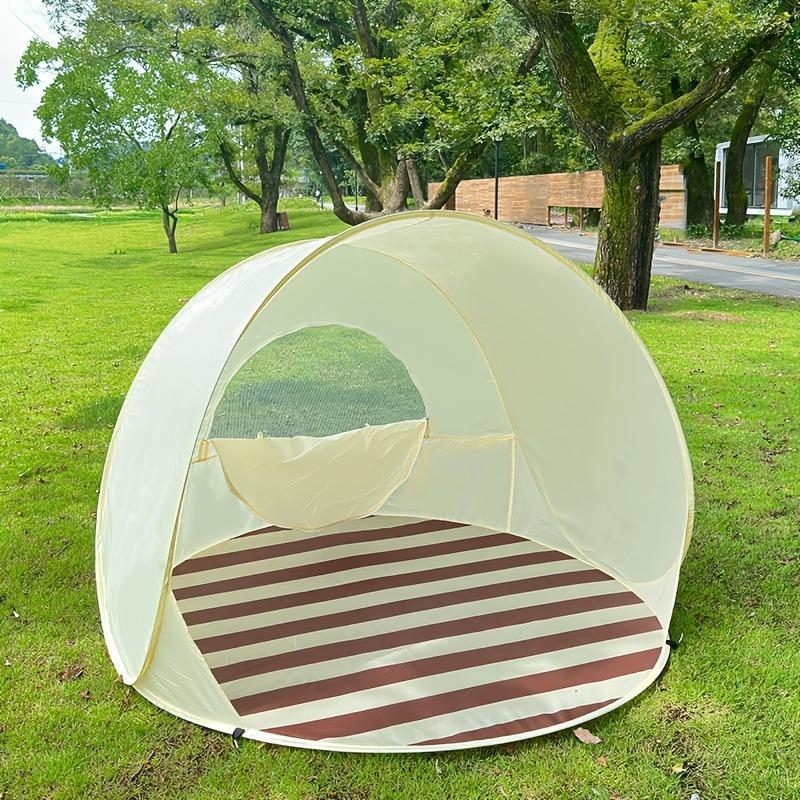 1Pcs Pop-Up Beach Tent with UV Protection, Portable Sun Shade Shelter for Camping, Fishing & Outdoor Activities , Easy Setup, Compact & Spacious Design, Includes Carry Bag , Camping Tent | Oval Shaped Tent | Heavyduty Polyester