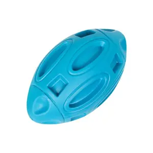 Indestructible Squeaky Dog Ball, Durable Chew Teething Interactive Toy