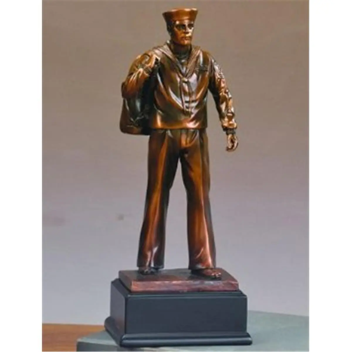 212 MAIN F54207 Navy Bronze-Plated Resin Heavy-Weight Abstract Figure Sculpture - Western Figurine, Modern Interior Decoration Accessories, Collectible Art Ornaments