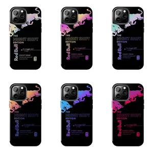 Red Bull Night Shift Edition Phone Case - Neon Aesthetic iPhone Cover - Phone Cover for iPhone 7-17 Pro Max / for Samsung S21-S25 Ultra