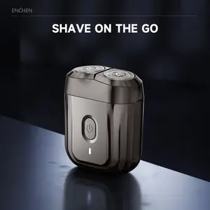 ENCHEN Mini Electric Shaver, Travel Shaver for Men, 2 Floating Head, USB-C Rechargeable, Easy to carry，Full body wash, Compact Face Shaver for Men for Quick Touch-ups, Travel, or Daily Use.