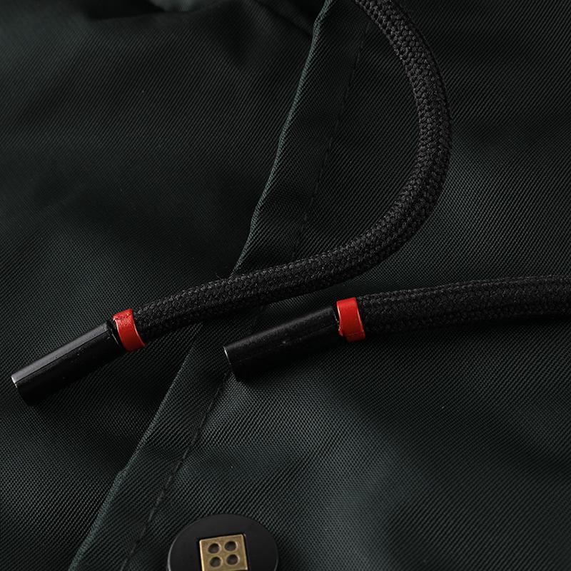 Men's Winter Coat - New Warm Hooded Jacket with Gold Print, Loose Casual Overcoat, Suitable for Cold Weather, Machine Washable, Thick & Comfortable Fleece Lining Menswear Tops