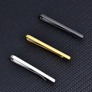 1 Men's Slim Collar Clip High-Quality Copper Small Lapel Pin Silvery Golden Black Simple Fashion Business Formal Accessory Groom Wedding Best for Man Gift
