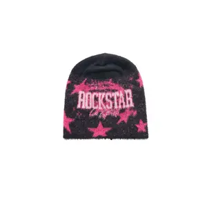 Carolina Black Knit Mohair Beanie Carolina Black Knit Mohair Beanie