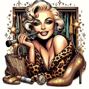 4 Pack Fashion Cartoon Patches Iron on DIY Decor 8.78x9.06 Inch for T Shirts Jeans Hats Bags Perfect for Valentine Easter Day of the Dead