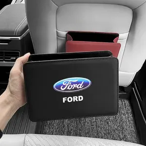 Carbon Fiber Car Trash Bin Storage Sticker, Compatible with Ford F150 Explorer Ranger, Stylish Accessory for Vehicle Interior