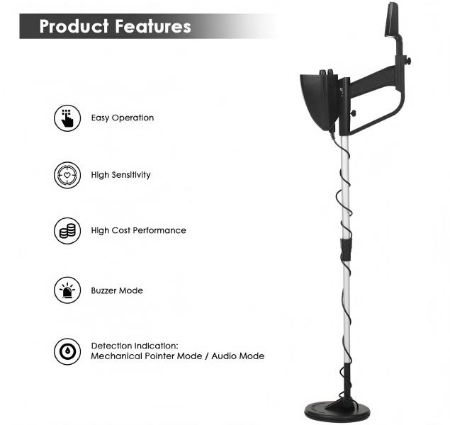 Professional Metal Detector Kit | Heavy-Duty Folding Shovel & Adjustable Search Coil for Camping & Treasure Hunting Professional Metal Detector Kit | Heavy-Duty Folding Shovel & Adjustable Search Coil for Camping & Treasure Hunting