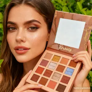 Nude Color Shimmer Eyeshadow Palette, Versatile Shades for Various Makeup Looks, High Pigment Formula, Perfect for Christmas Party
