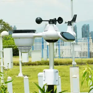 Rainbow Forest Weather Station 7-in-1 Wi-Fi  with 7.5-inch Color Display Solar-Powered Wireless Outdoor Sensor Alarm Monitors Temperature Humidity Wind Speed Direction Rainfall & Weather Forecast via Smartphone App