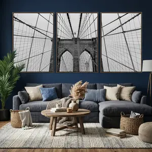 Large Brooklyn Bridge Wall Art Canvas Print