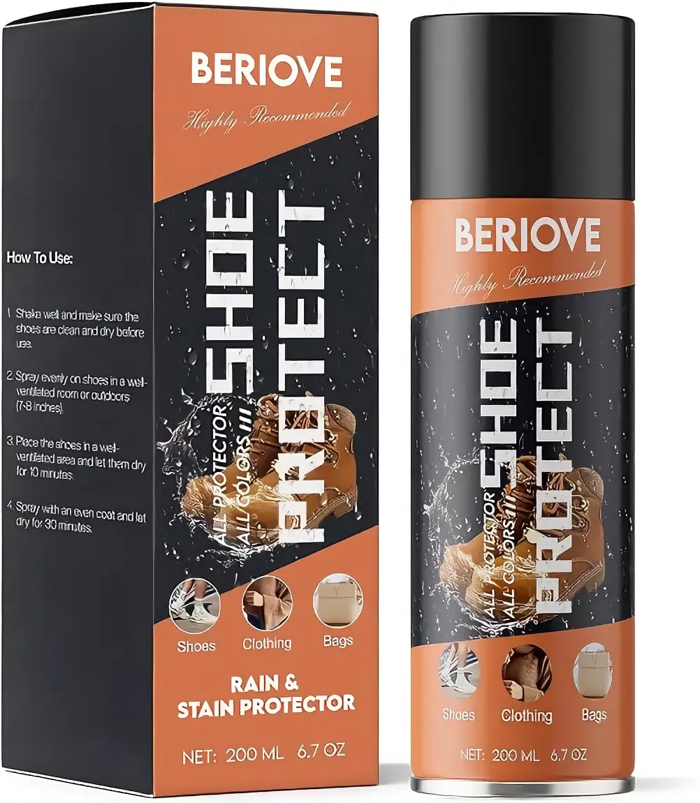 Protect Shoe Protector Spray - 6.7 oz Waterproofing Spray for Footwear, Leather, Suede, Sneakers with Nano Rain & Stain Protection