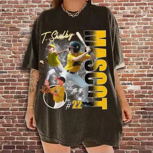 Custom Photo Baseball Player Shirt - Personalized Team Name School Name Bootleg Shirt, Bootleg Retro Shirt, Team Name, School Tee