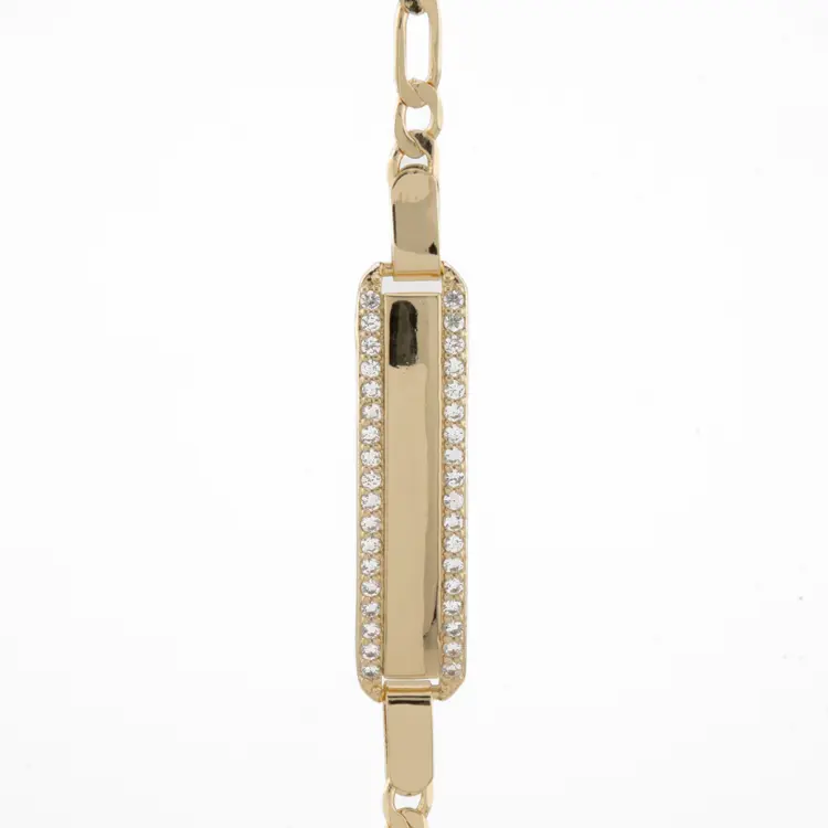 Personalized Engraved Baby Bracelet - Elegant Gold-Plated Unisex Costume Jewelry, 6-7 in Adjustable Chain with Laser-Engraved Text/ID, Casual Wear Accessory, Cherished Gift (Gold-Plated Surface Feels Elegant, Leave Name in Notes)