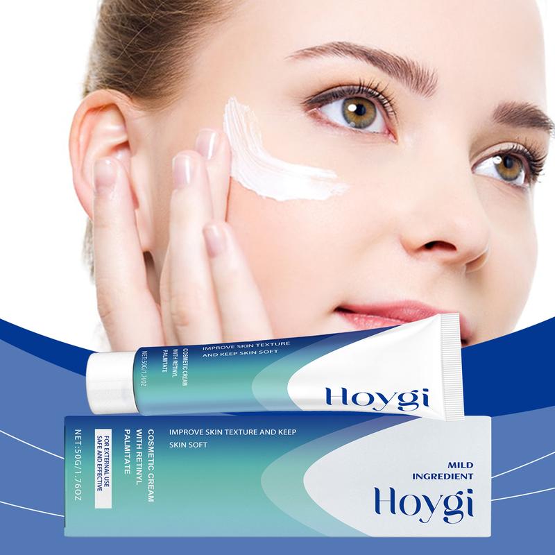 Hoygi Retinol Cream hydrates, moisturizes and nourishes the facial skin, reduces fine lines, improves skin texture and tightens the face