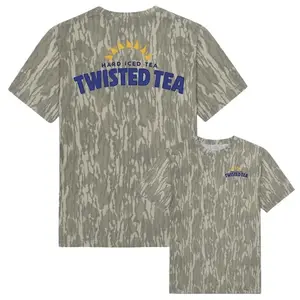 Men's Twisted MHC Mossy Oak Camouflage Graphic Short-Sleeve Casual Shirt