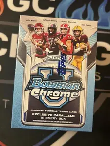 2025 Bowman University Chrome Football Blaster Box