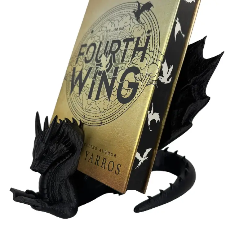 Dragon Book Holder | Fantasy Bookstand | Book Lover Gift | Dragon Home Decor | Fourth Wing Inspired Book Holder | Fantasy Reader Gift
