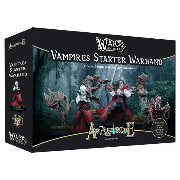 Warp Miniatures WRPARCWVMP001 ArcWorlde Vampires Starter Metal Miniature