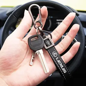 Lexus Car Embroidered Keychain with Logo, Stylish Accessory for Lexus Owners, Durable & Trendy Design, Perfect Gift Idea