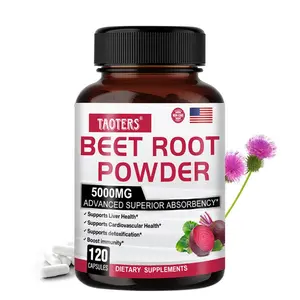 Taoters  Beet Root Health Supplement,Supports liver health, 120 Capsules