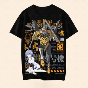 valentine shirts EVA Anime Neon Genesis 2Evangelion Asuka T-shirt Quick drying short sleeved Mari Makinami Boys and Girls Fashion Loose Top