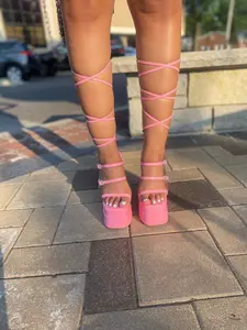 Pink High Platform Heels