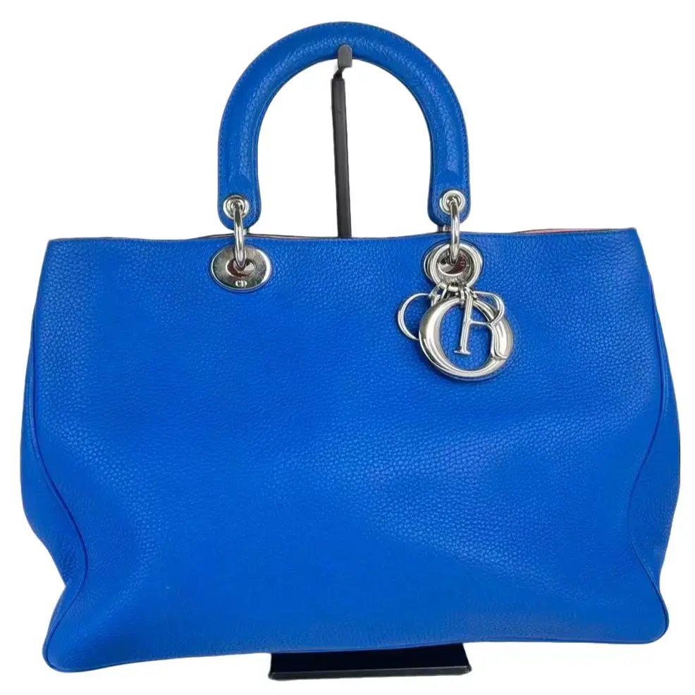 Pre-owned Dior Leather Crossbody Bags Christian Diorissimo tote Pebbled Crossbody Bag