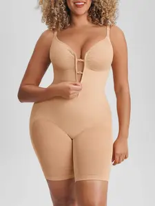 Monika Bodysuits for women tummy Control Seamless Zip-Up Shaper Snatched Waist Sculpting Body Suit