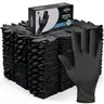 FINITEX 6Mil Thick Disposable Black Nitrile Gloves, Heavy- Duty Waterproof Food-Safe Latex-Free Powder-Free Chemical-Resistant Medical Grade Gloves for Cleaning, Mechanical Work, Home Care Essentials(Gift for Thanksgiving/Black Friday Finds)