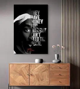 Tupac 2Pac Wall Art, West Side, Rapper Wall Art, Legend Artwork, Famous Words Art, Old School Wall Art, Black and White Decor Frames