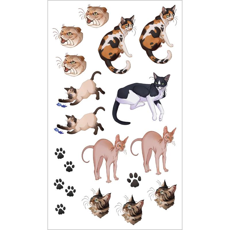 Cute, Cuddly Tattoo Cats & Kittens