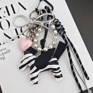 Bow Angel Wings Pony Keychain
