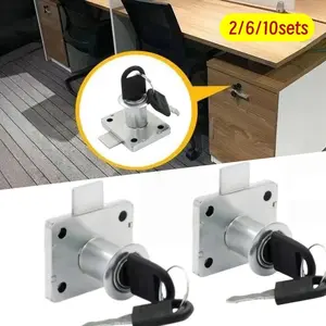 2/6/10sets of advanced drawer locks furniture locks home security modern locks sturdy structures adjustable office desk locks
