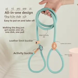Dog Leash Explosion-Proof Integrated P Rope P Chain Thickened Dog Leash Walking Leash Dog Chain for Small Medium Large Dogs Universal
