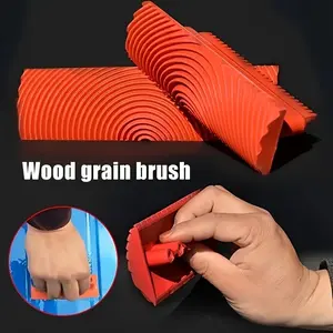 Wood Grain Simulator, Texture, Rubber Wood Grain Tool, Brush, Water-Based Imitation Paint, Durable Exterior Wall Paint, Essential for Wall Painting